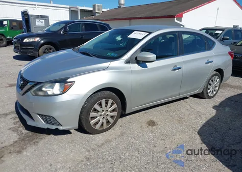 2016 Nissan Sentra Fe+ S/S/Sl/Sr/Sv z USA, uszkodzony, nr VIN 3N1AB7AP0GL654368
